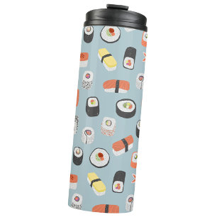 Sushi Nigiri Maki Roll Pattern Thermosbecher