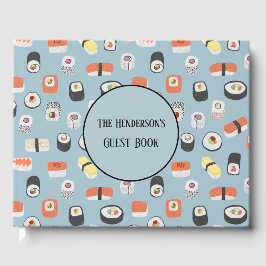 Sushi Nigiri Sashimi Maki Roll Individuelle Name Gästebuch