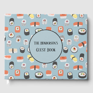 Sushi Nigiri Sashimi Maki Roll Individuelle Name Gästebuch