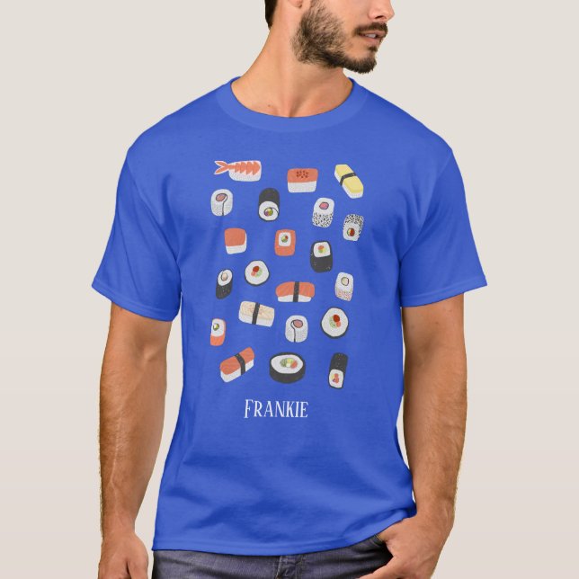 Sushi Nigiri Sashimi Maki Roll T-Shirt (Vorderseite)