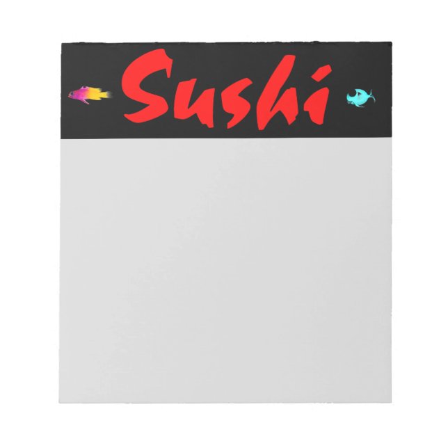 Sushi Notizblock (Vorderseite)