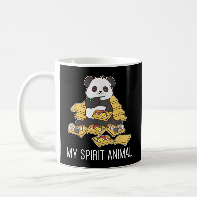 Sushi Panda My Spirit Animals Koreanisch Kaffeetasse (Links)