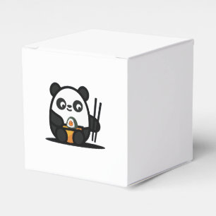 Sushi Panda Paper Bevorzugung Box, Ausnehmen 2x2x2 Geschenkschachtel