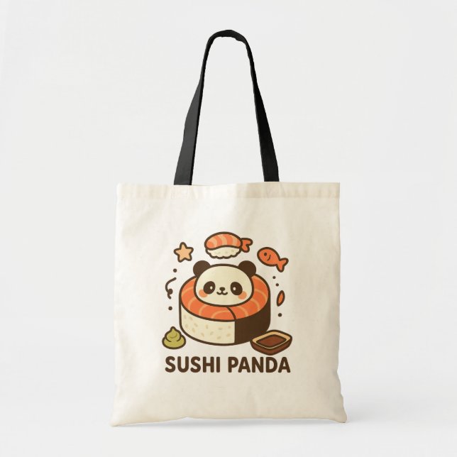Sushi Panda Tragetasche (Vorne)