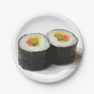 Sushi-PapierTeller Pappteller