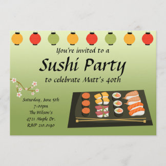 Sushi-Party Einladung
