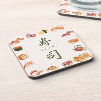 Sushi Party Invitation 寿司 Getränkeuntersetzer