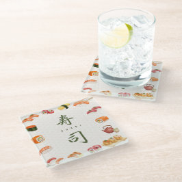 Sushi Party Invitation 寿司 Glasuntersetzer