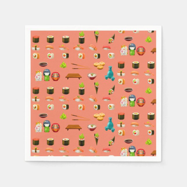 Sushi Party Napkins Serviette (Vorderseite)