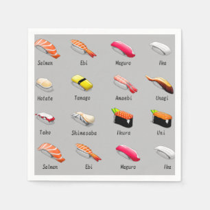Sushi Party Napkins Serviette