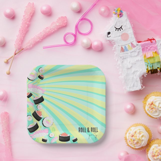 Sushi Party Pappteller (Party)