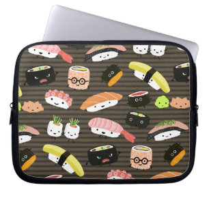 Sushi-Party - Sushi-Rollen, Sashimi, Wasabi, Ingwe Laptopschutzhülle