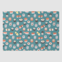 Sushi Pattern Aquamarin Green