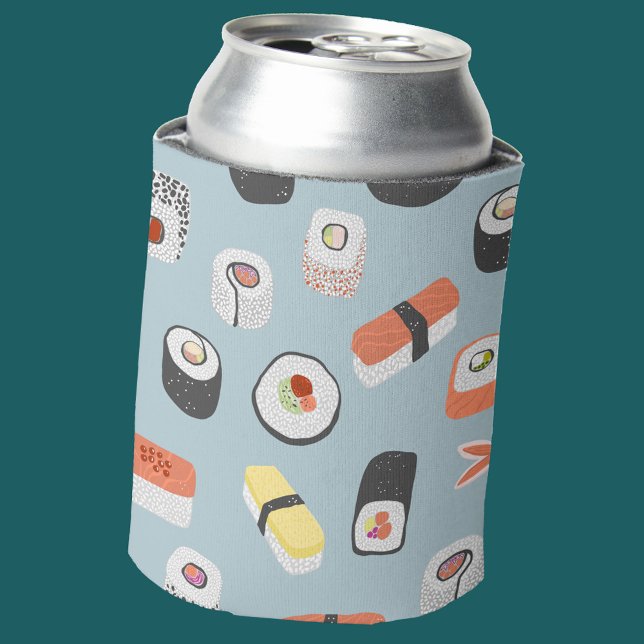 Sushi Pattern Dosenkühler (Japanese sushi fun can cooler)