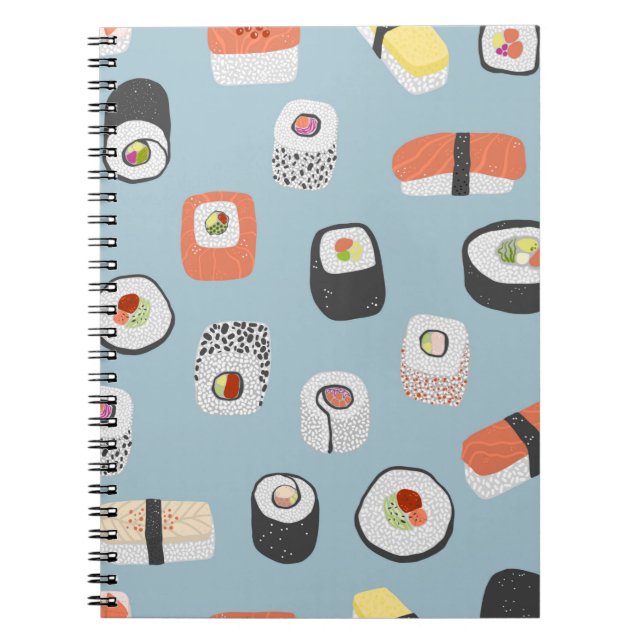 Sushi Pattern Notizblock (Vorderseite)