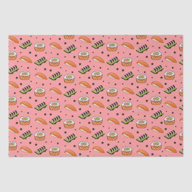 Sushi Pattern Seidenpapier (Vorderseite)