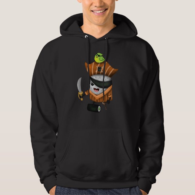 Sushi-Pirat Hoodie (Vorderseite)
