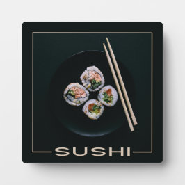 Sushi-Plakette Fotoplatte