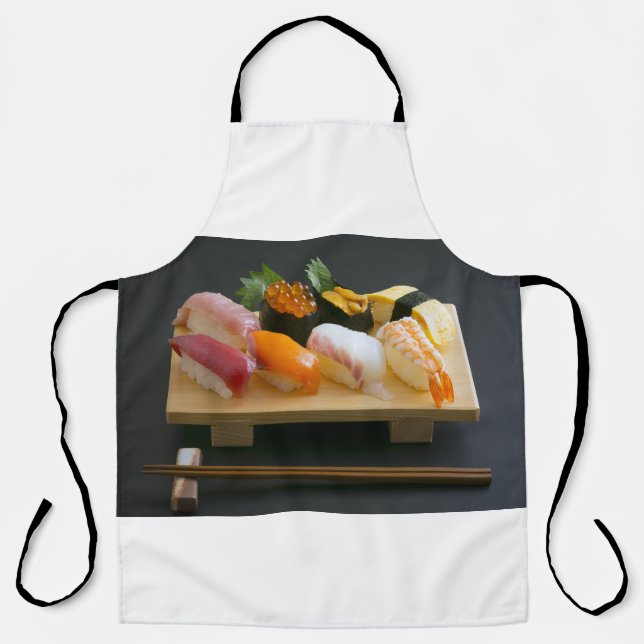 Sushi Platter Apron – Classic Nigiri Harmony Schürze (Vorderseite)