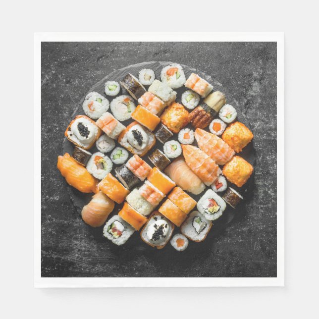 Sushi Platter Serviette (Vorderseite)