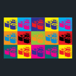 Sushi Pop Art Poster<br><div class="desc">Sushi Pop Art. Wenn Sushi Ihr Hobby,  Beruf oder Besessenheit ist,  zeigen Sie es mit großen Sushi-T - Shirt,  Tasse,  Aufklebern und mehr. Sie sind auch tolle Geschenke für andere Sushi-Fans!</div>