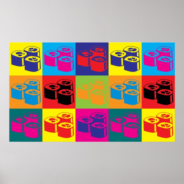 Sushi Pop Art Poster (Vorne)