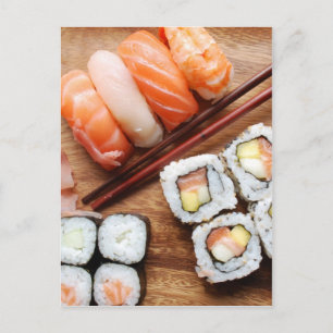 Sushi Postkarte