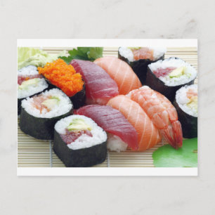 Sushi Postkarte