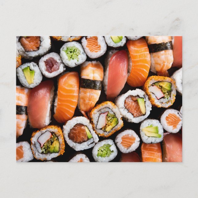 Sushi Postkarte (Vorderseite)