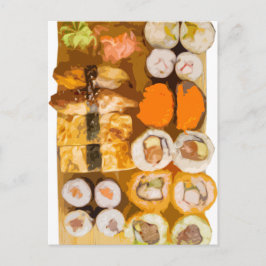Sushi Postkarte