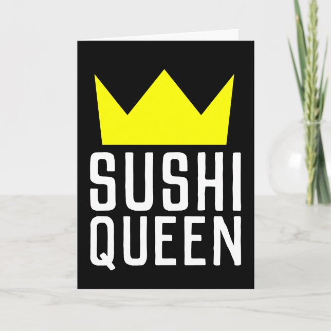 SUSHI QUEEN BIRTHDAY, GEEIGNET FÜR FRAMING CARD KARTE (Vorderseite)