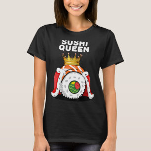 Sushi Queen Womens Sushi Lover Shirt Japanisches E