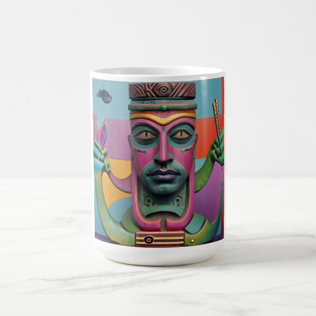 Sushi Radio Tiki Man Kaffeetasse (Mittel)