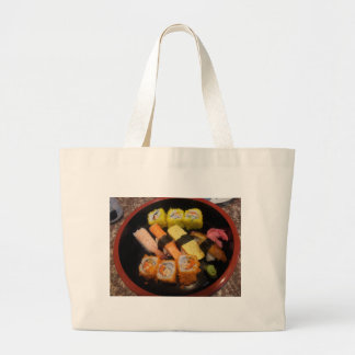Sushi Raw Food Japanisches Essen Köstlich Serviere Jumbo Stoffbeutel