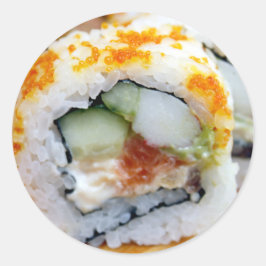 Sushi-Realistisches Essen Runder Aufkleber