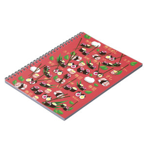 Sushi Red Notizblock
