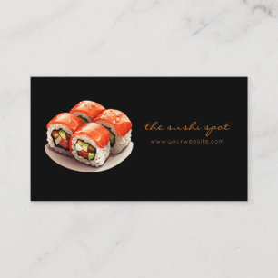 Sushi Restaurant Sushi Koch Business Card Visitenkarte