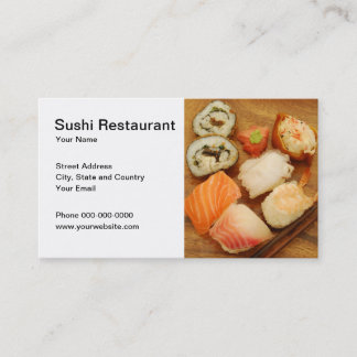 Sushi-Restaurant-Visitenkarte Visitenkarte