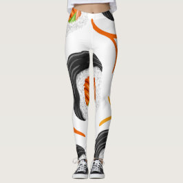 Sushi Roll Athletic Yoga Leggings