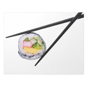 Sushi Roll & Chopsticks - Maßgeschneiderte Vorlage Notizblock