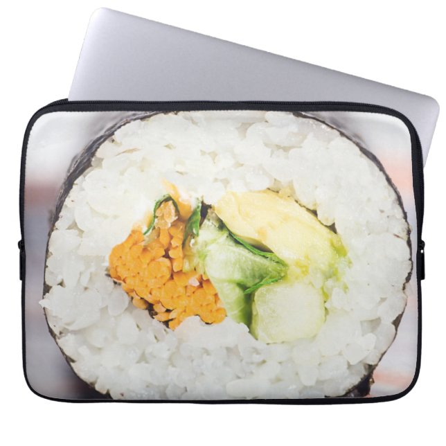 Sushi roll Fisch und Reis Laptopschutzhülle (Vorderseite)