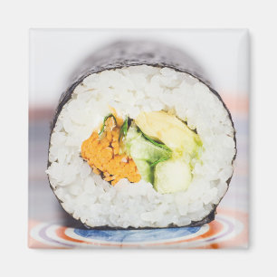 Sushi roll Fisch und Reis Magnet