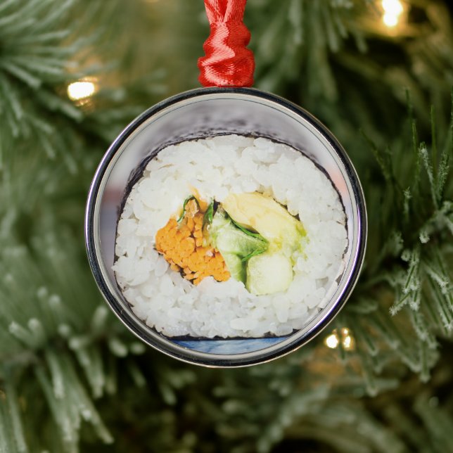 Sushi roll Fisch und Reis Ornament Aus Metall (Baum)