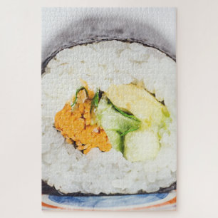 Sushi roll Fisch und Reis Puzzle