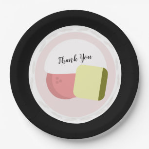 Sushi Roll Salmon Birthday Restaurant Pappteller