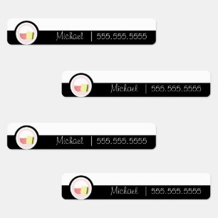 Sushi Roll School Lunch Name Number Labels Etiketten