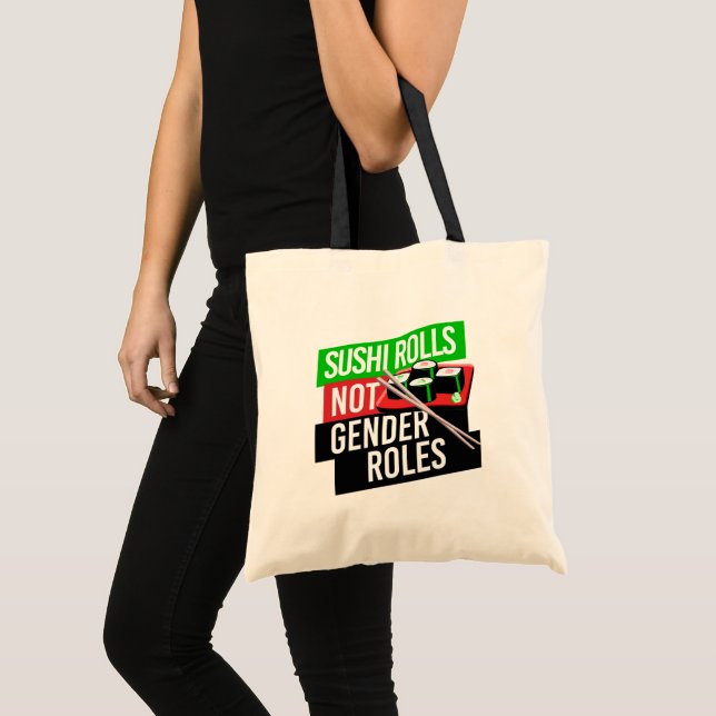 Sushi Rolls not Gender Roles Tragetasche (Vorderseite (Produkt))