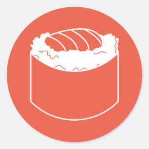 Sushi Runder Aufkleber