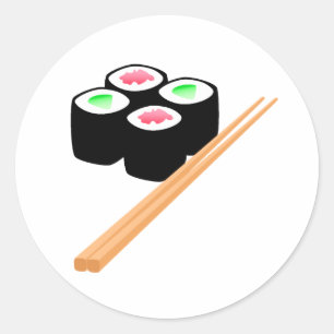 Sushi Runder Aufkleber