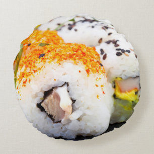 Sushi Rundes Kissen